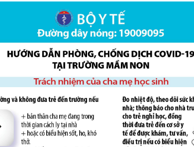 [Sổ tay] Phòng, chống dịch COVID-19 tại trường học 